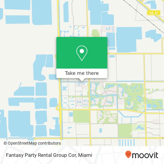 Mapa de Fantasy Party Rental Group Cor