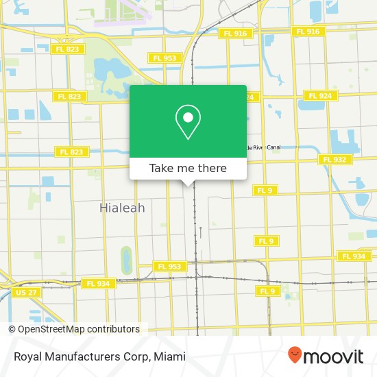 Royal Manufacturers Corp map