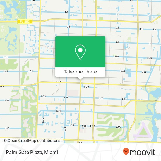 Palm Gate Plaza map