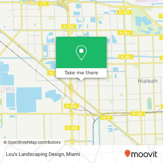 Lou's Landscaping Design map