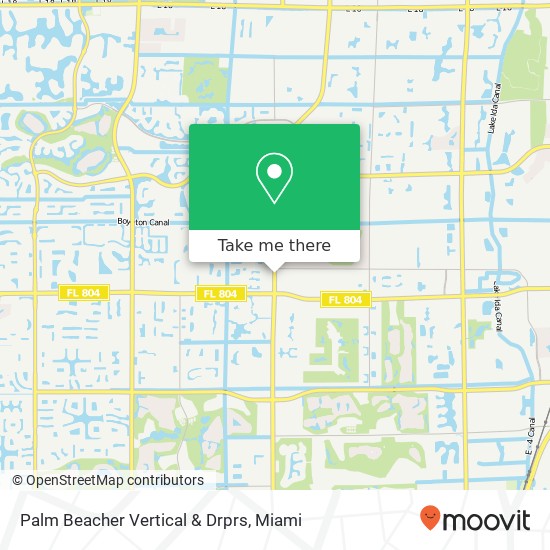 Mapa de Palm Beacher Vertical & Drprs