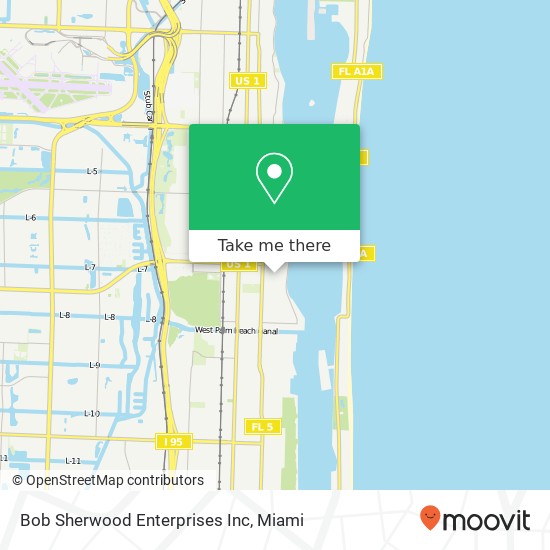 Mapa de Bob Sherwood Enterprises Inc