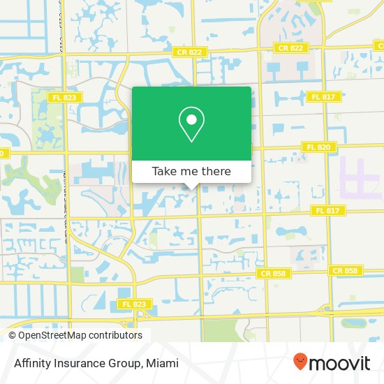 Mapa de Affinity Insurance Group