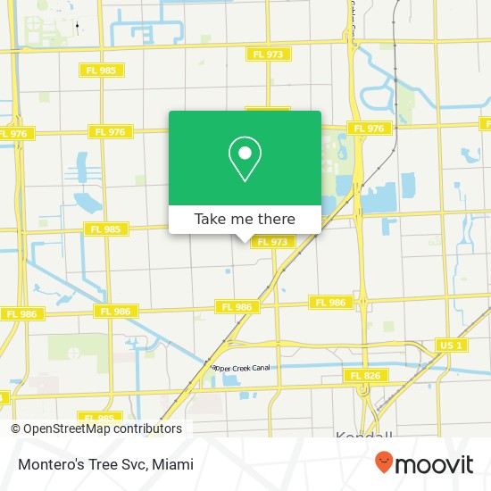 Montero's Tree Svc map