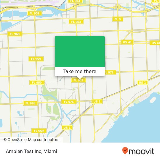 Ambien Test Inc map