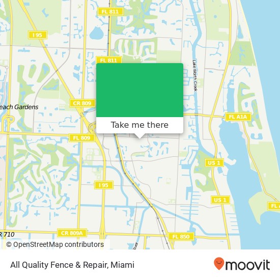 Mapa de All Quality Fence & Repair