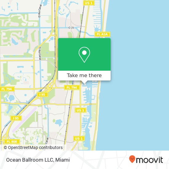 Ocean Ballroom LLC map