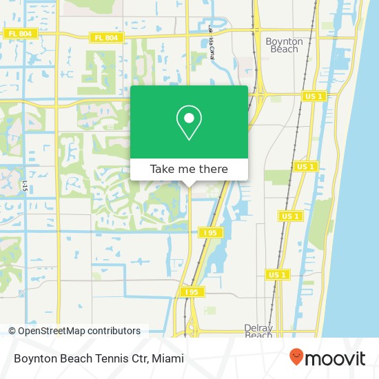 Boynton Beach Tennis Ctr map