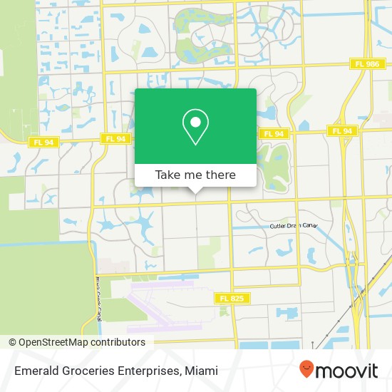 Mapa de Emerald Groceries Enterprises