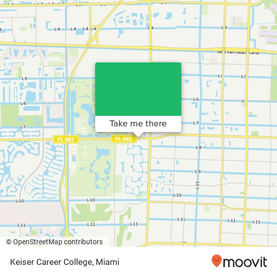 Mapa de Keiser Career College