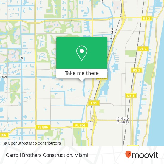 Carroll Brothers Construction map