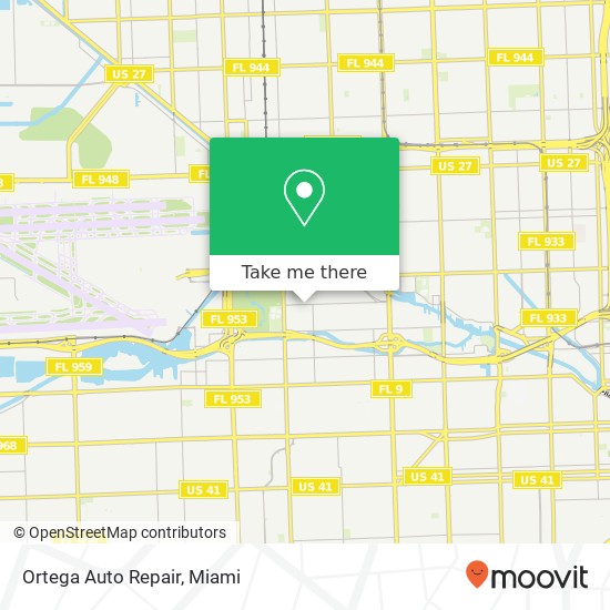 Ortega Auto Repair map