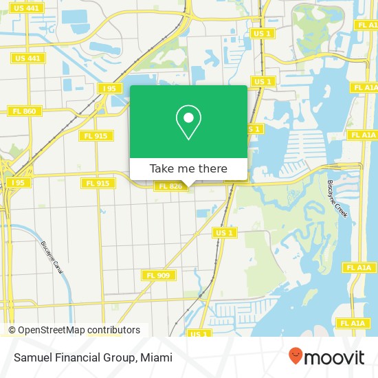 Samuel Financial Group map