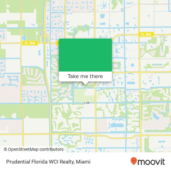 Mapa de Prudential Florida WCI Realty