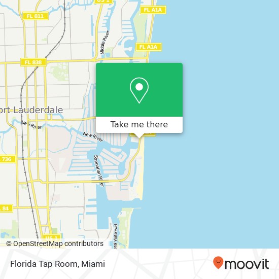 Mapa de Florida Tap Room