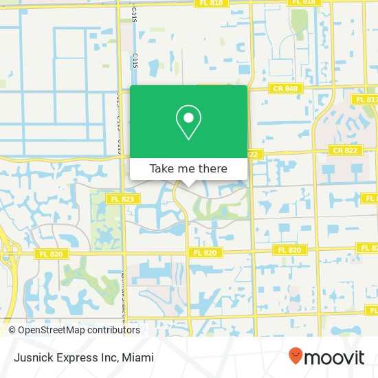 Jusnick Express Inc map