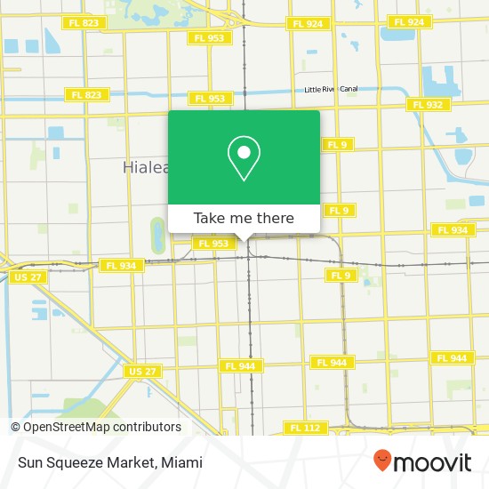 Mapa de Sun Squeeze Market