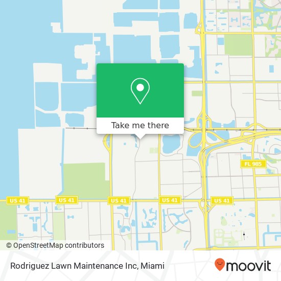 Mapa de Rodriguez Lawn Maintenance Inc