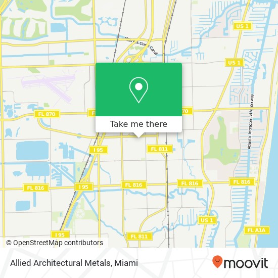 Allied Architectural Metals map
