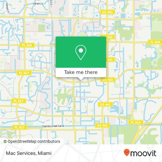 Mac Services map