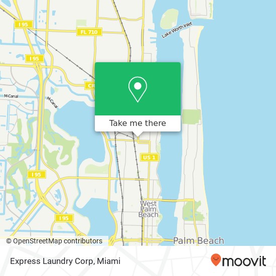 Express Laundry Corp map