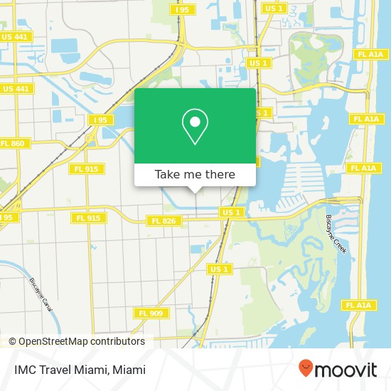 IMC Travel Miami map