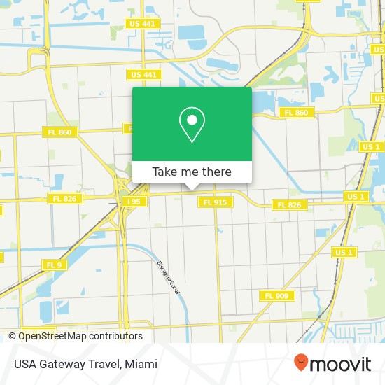 Mapa de USA Gateway Travel