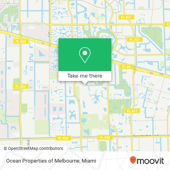 Ocean Properties of Melbourne map
