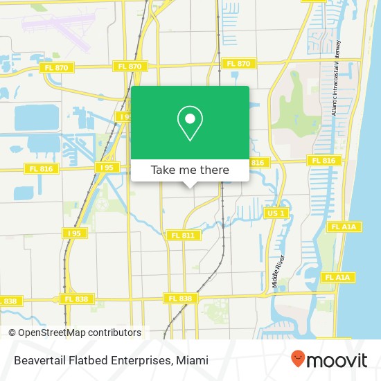 Beavertail Flatbed Enterprises map