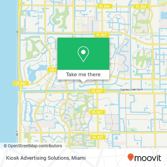 Mapa de Kiosk Advertising Solutions
