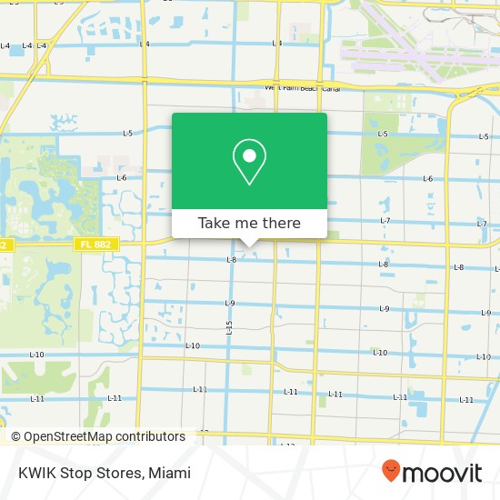 Mapa de KWIK Stop Stores