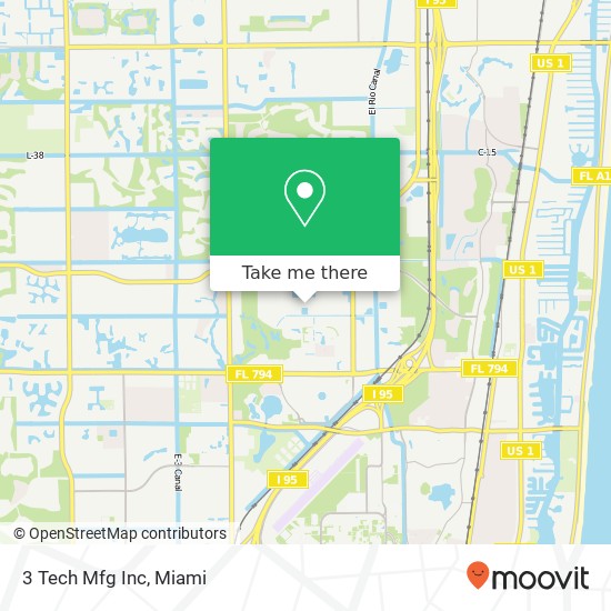 3 Tech Mfg Inc map