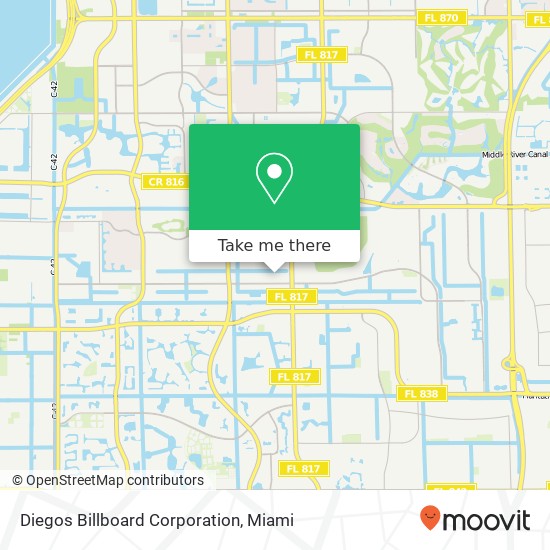 Mapa de Diegos Billboard Corporation