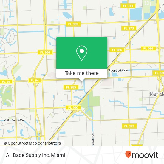 All Dade Supply Inc map