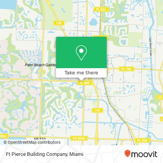 Mapa de Ft Pierce Building Company