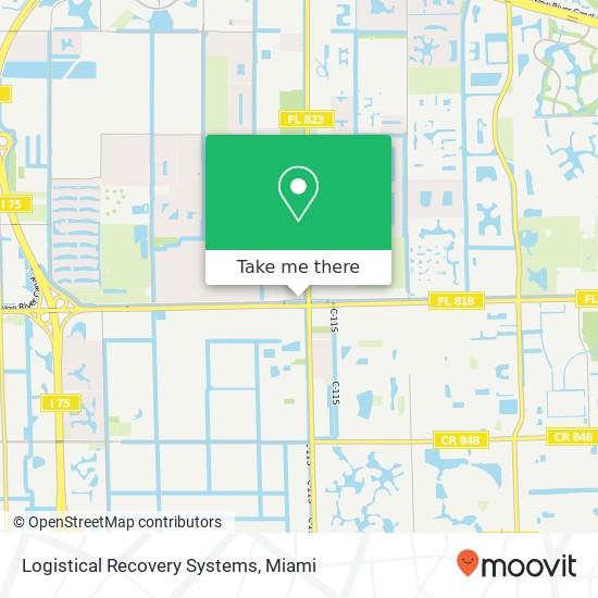 Logistical Recovery Systems map