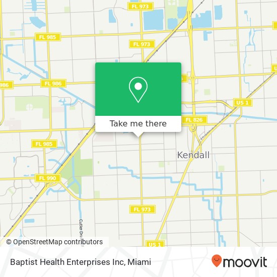 Baptist Health Enterprises Inc map