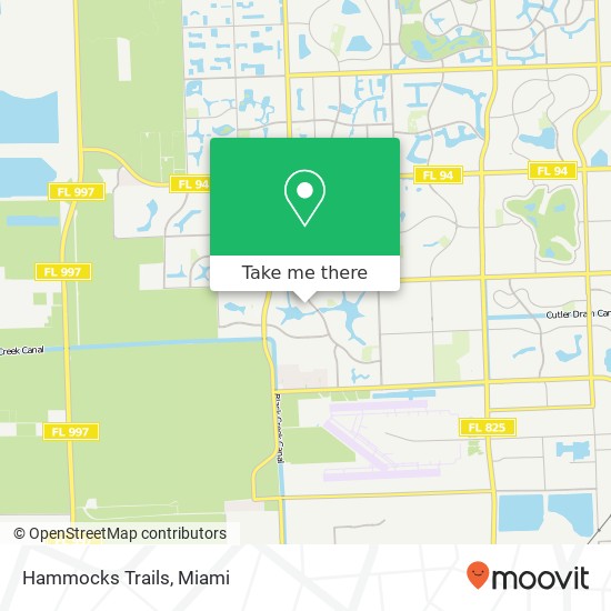 Mapa de Hammocks Trails