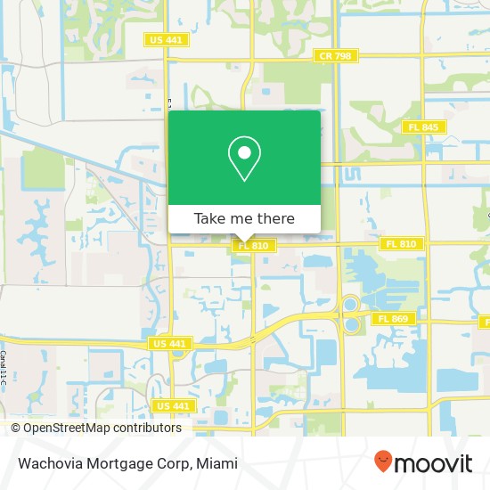 Wachovia Mortgage Corp map