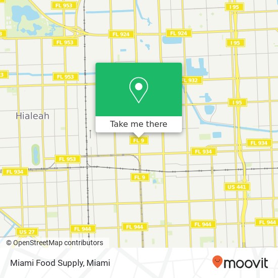 Miami Food Supply map