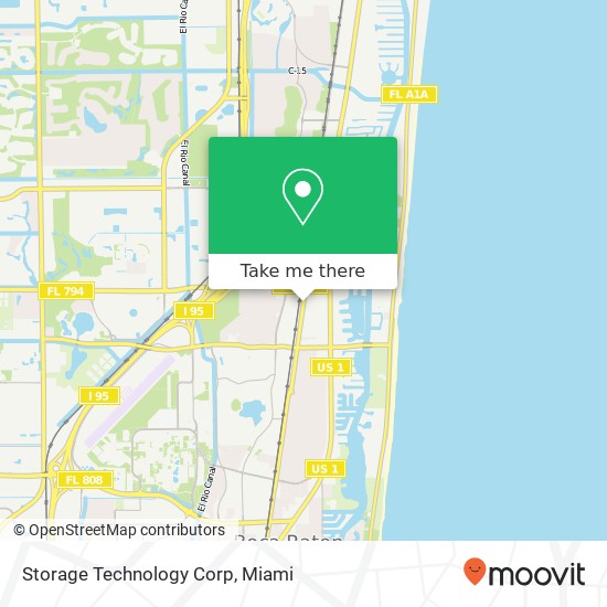 Mapa de Storage Technology Corp