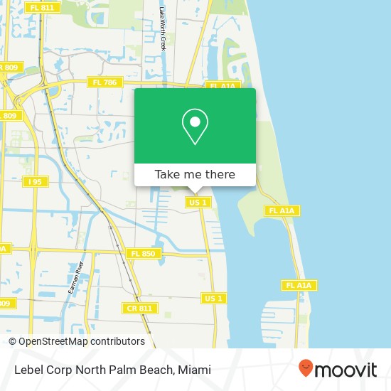 Lebel Corp North Palm Beach map