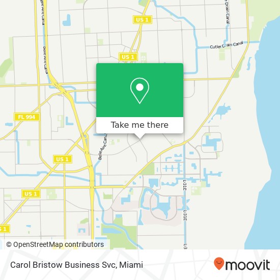 Carol Bristow Business Svc map