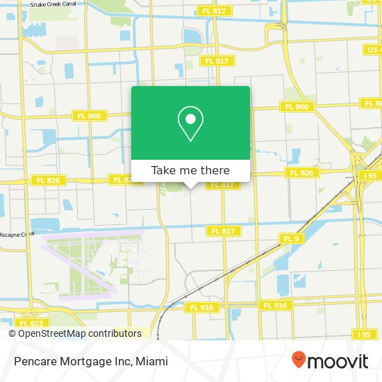 Pencare Mortgage Inc map