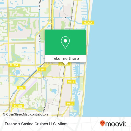 Freeport Casino Cruises LLC map