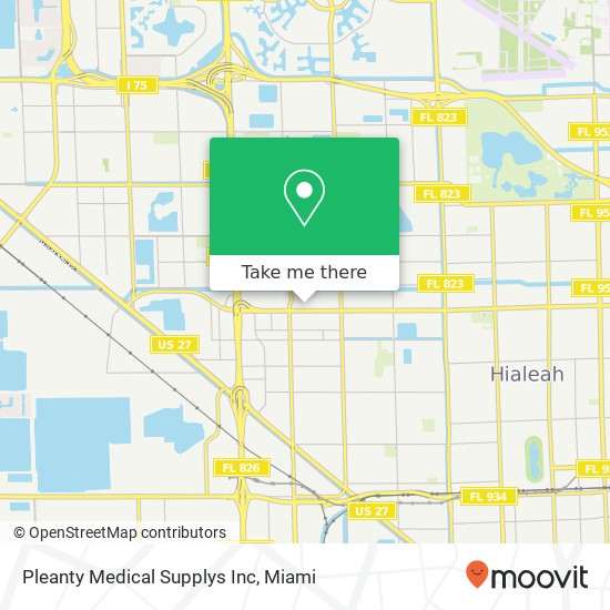 Mapa de Pleanty Medical Supplys Inc