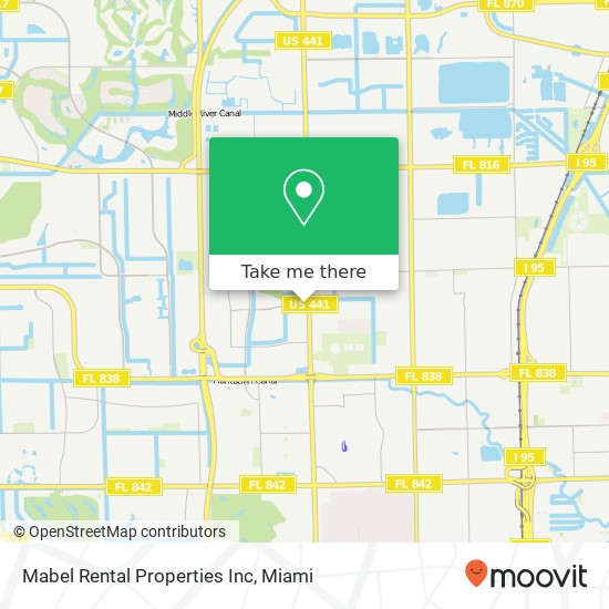 Mabel Rental Properties Inc map