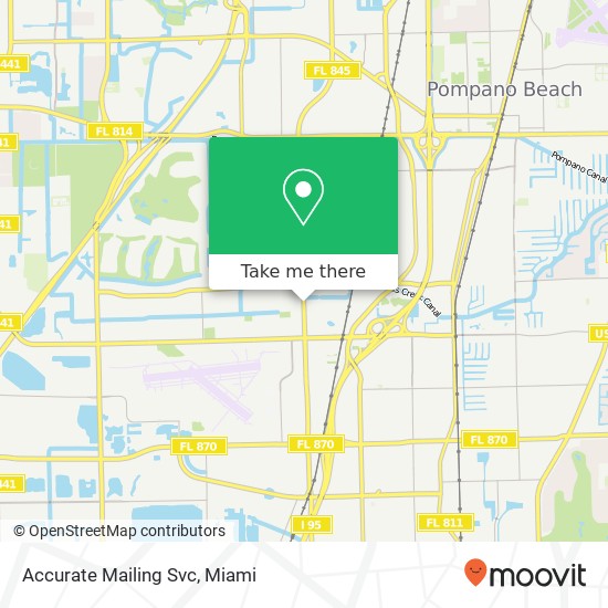 Accurate Mailing Svc map