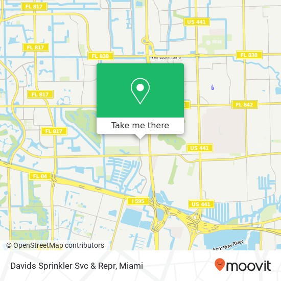 Davids Sprinkler Svc & Repr map