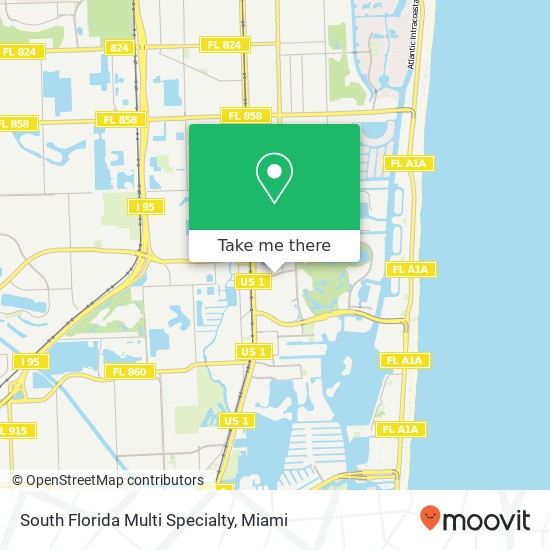 Mapa de South Florida Multi Specialty